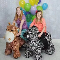 Load image into Gallery viewer, Zebra Ride Toy In Mall
