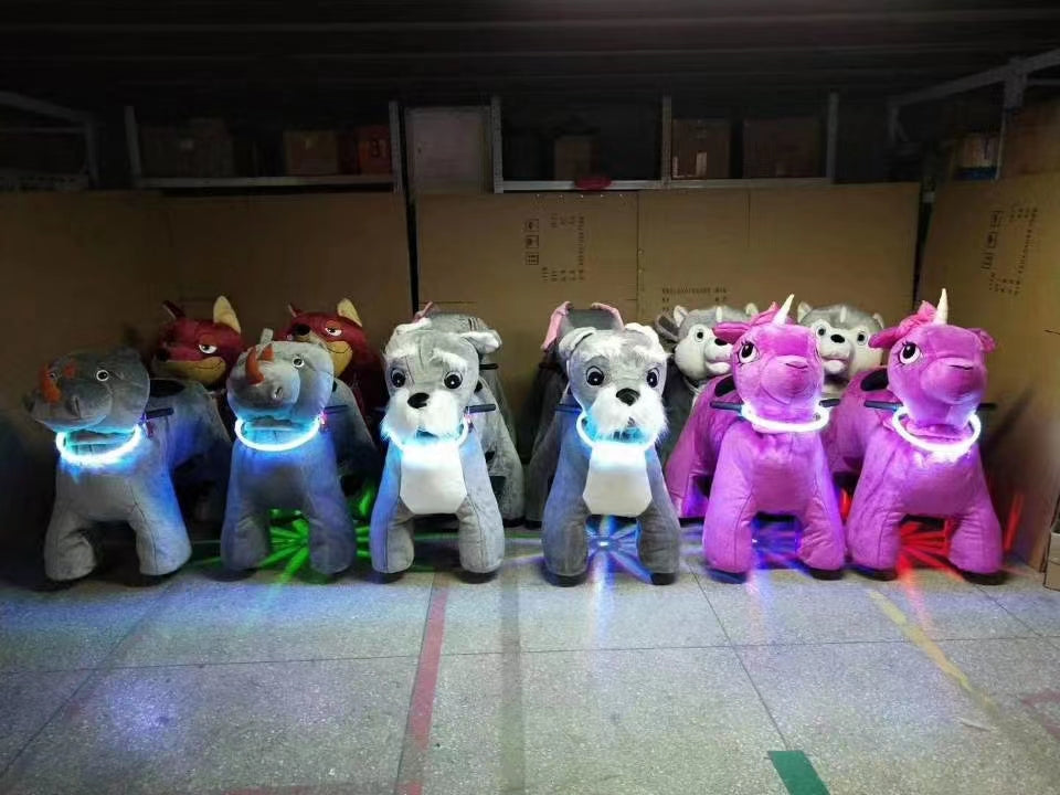 Coin Operated Plush Animal Ride On Coin Operated Motorized Plush