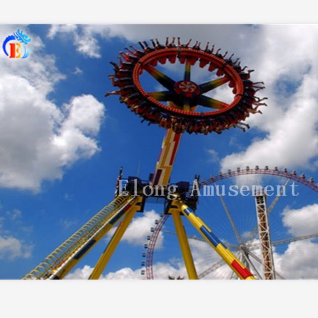 Amusement park rides rotating big frisbee swing hammer pendulum rides ...