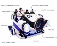 Load image into Gallery viewer, Family Six-Seat VR Cinema Racing Car
