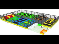 Load and play video in Gallery viewer, Trampoline Park Equipment
