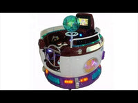 Load and play video in Gallery viewer, Indoor hot sale revolving cup kiddie ride coin operated plastic rotating games carousel Russian turntable for kids for sale
